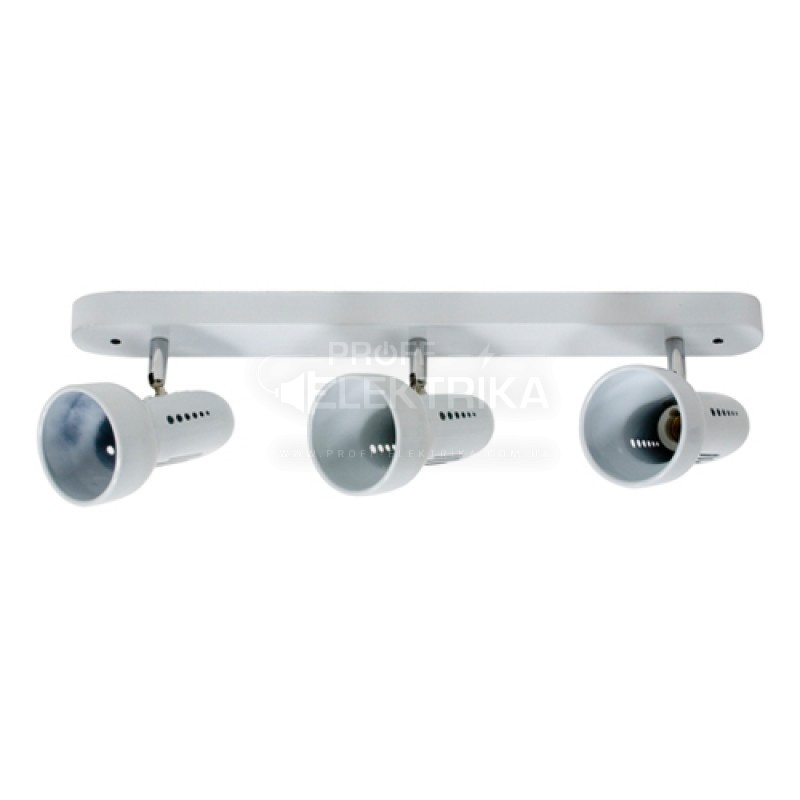 Фото Светильник рефлекторный R-80 * 3 E-27  белый  RAD63-3 FERON