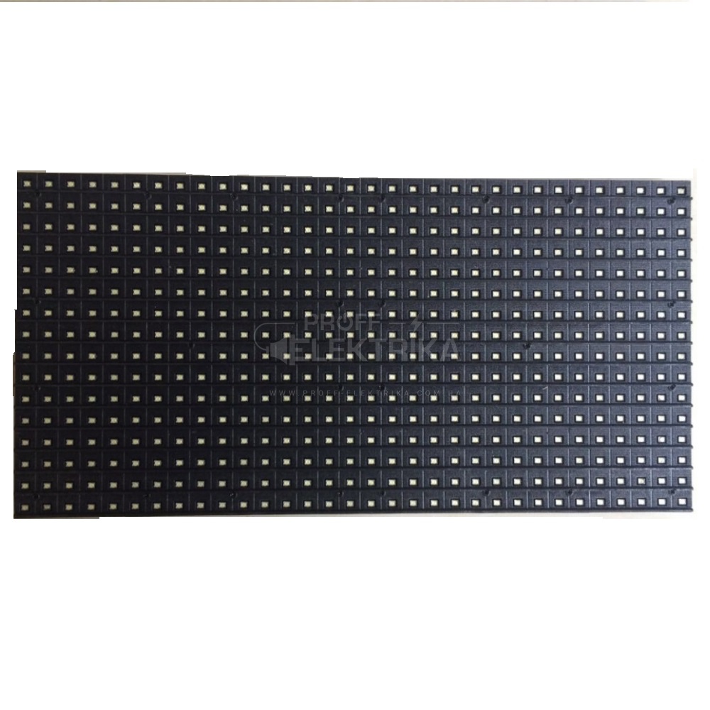 Фото LED дисплей P10 белый для уличного использования с рамкой, размер 160х320мм, 16X32