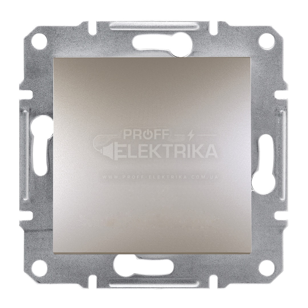 Фото Кнопка звонка самозажимная Schneider Electric Asfora бронза