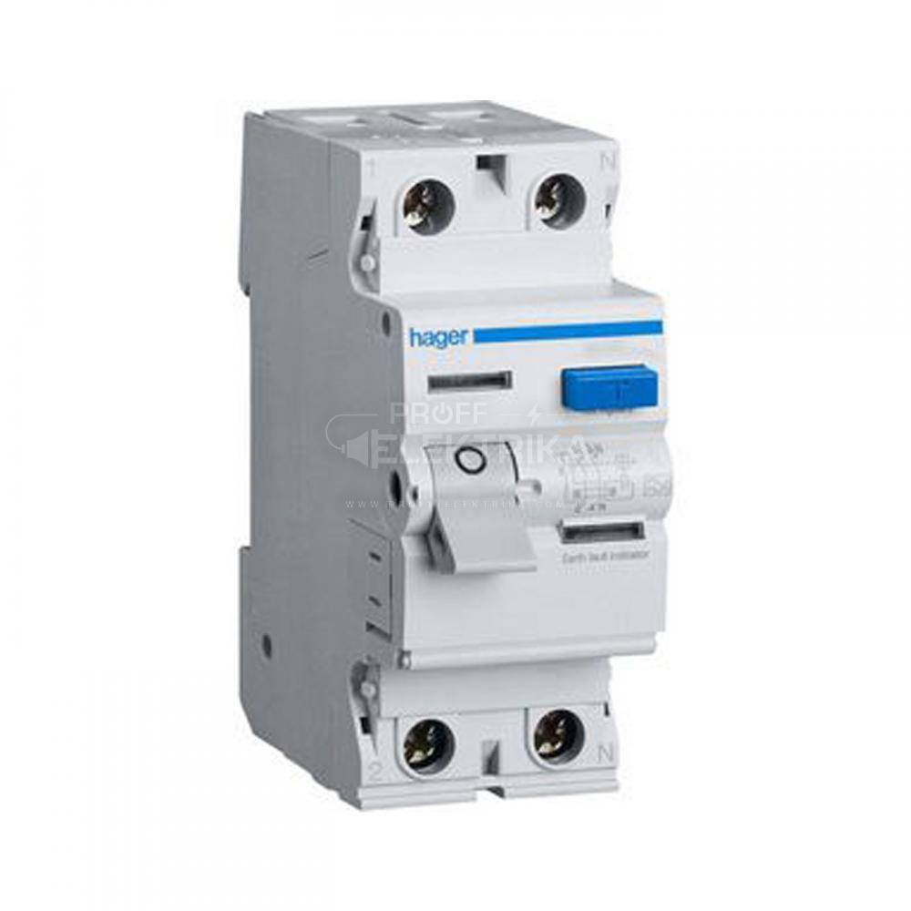 Фото Диференціальне реле ПЗВ (ПЗВ) 2P*25А 30мА тип АС HAGER