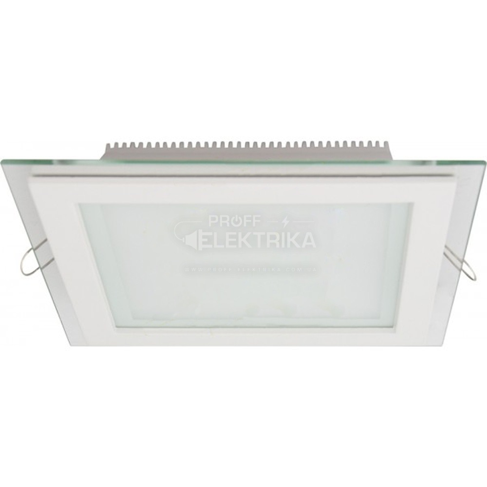 Фото 2 Светильник квадрат LED врезной с стеклянным кантом 25W 5000К AL2111 FERON