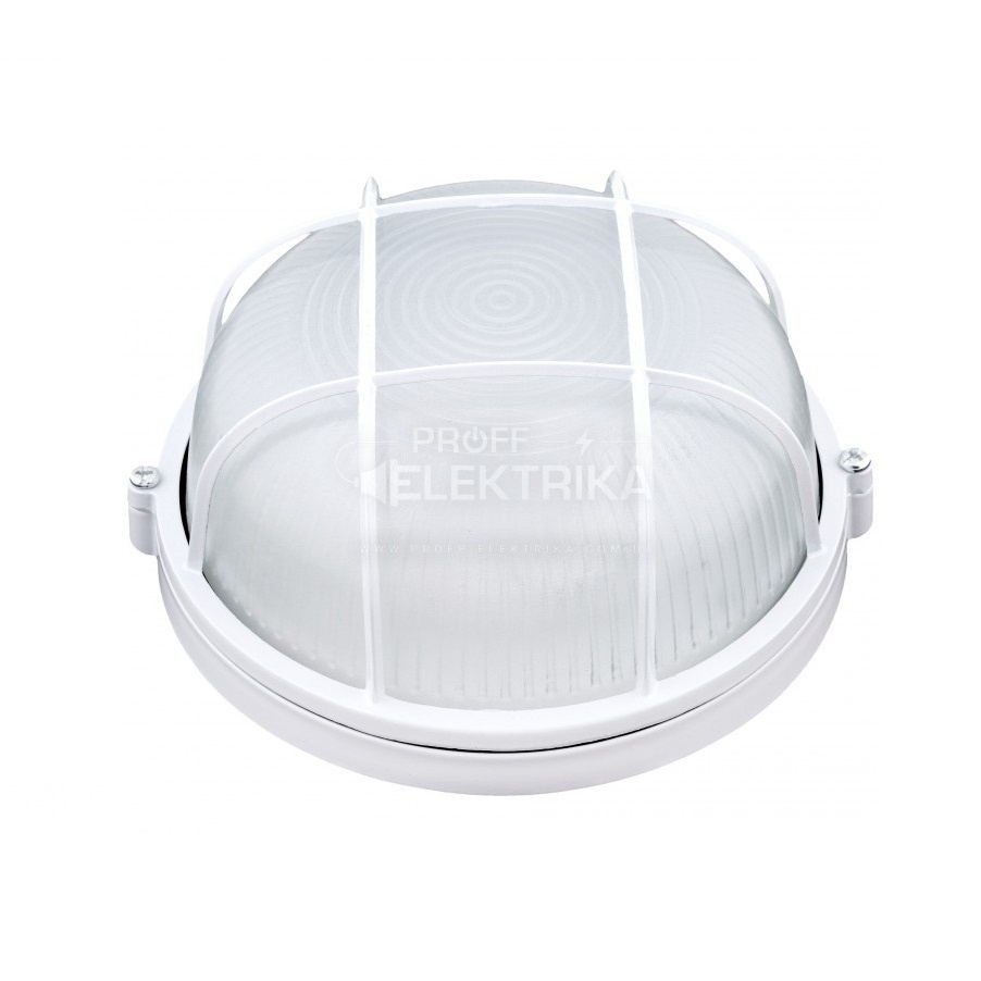 Фото Светильник светодиодный герметичный круглый c решеткой белый 6W 220V IP54 Ecostrum