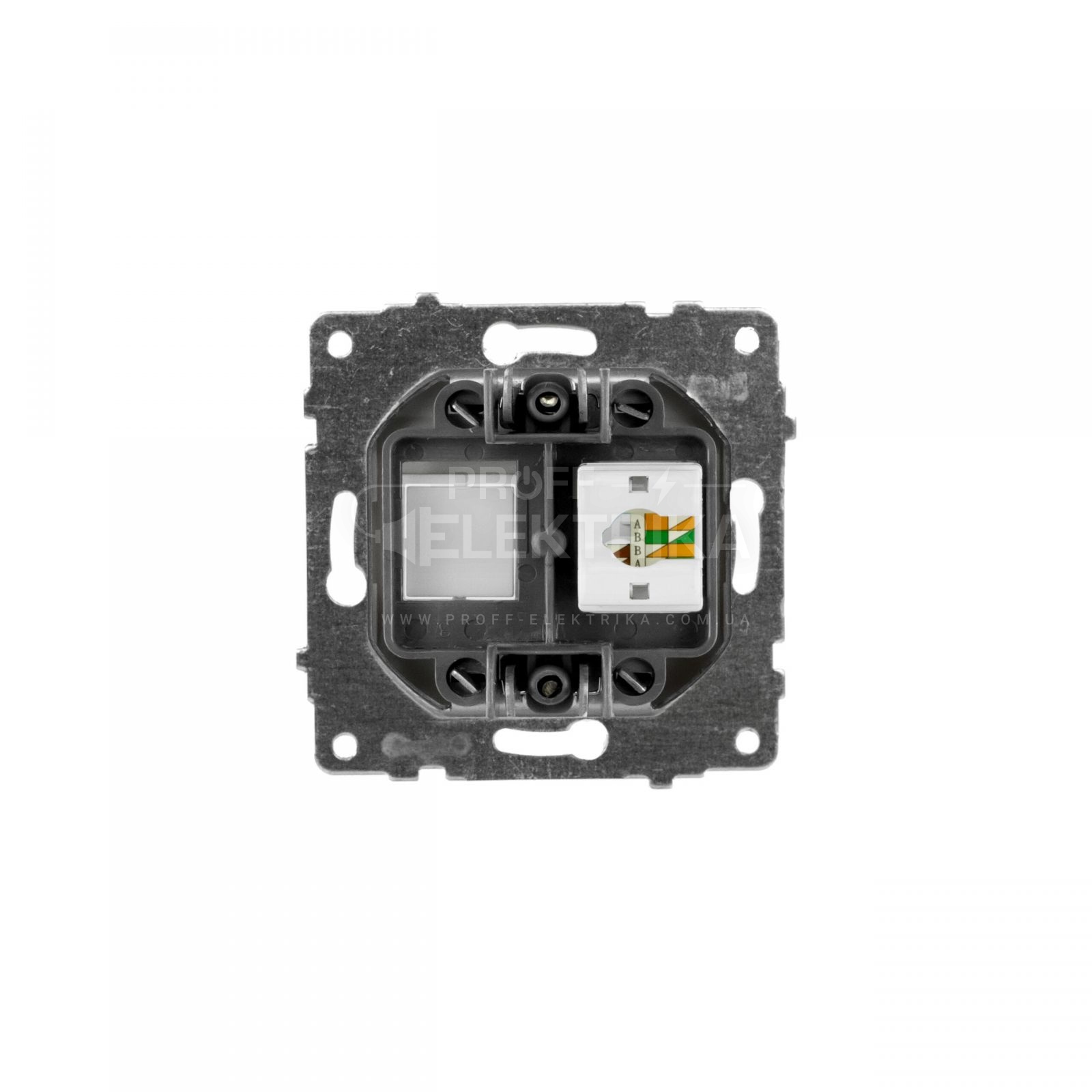 Фото 2 Механизм розетки RJ45 Cat6e Белый GRANO