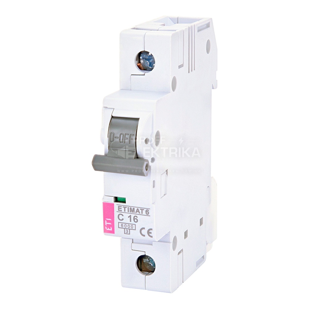 Фото Автоматичний вимикач ETIMAT 1P 16A 6 кА С 6 ETI