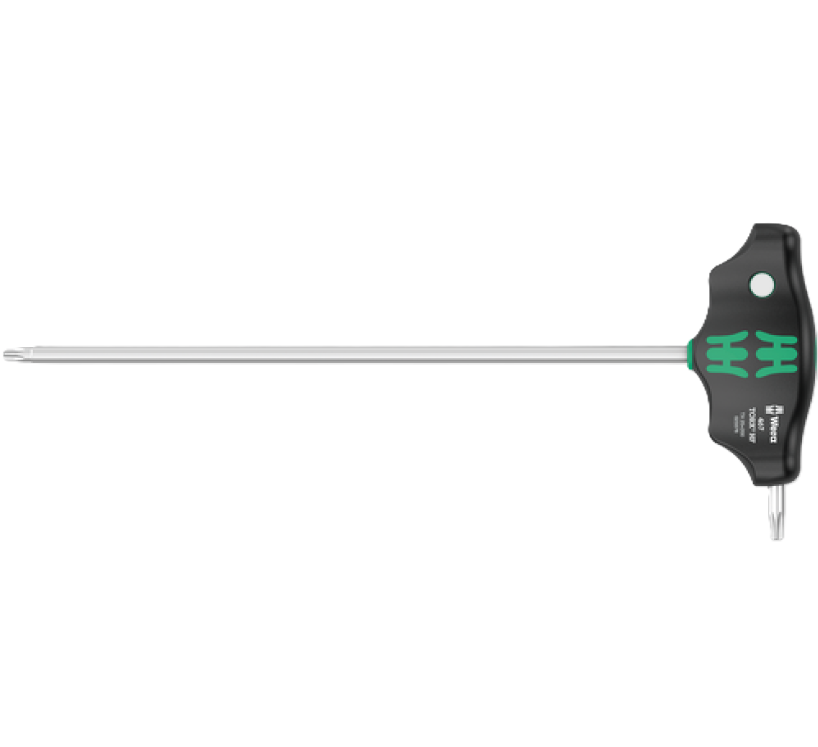 Фото Отвертка с поперечной ручкой Wera 467 TORX HF с фиксирующей функцией TX25×200 мм 05023376001