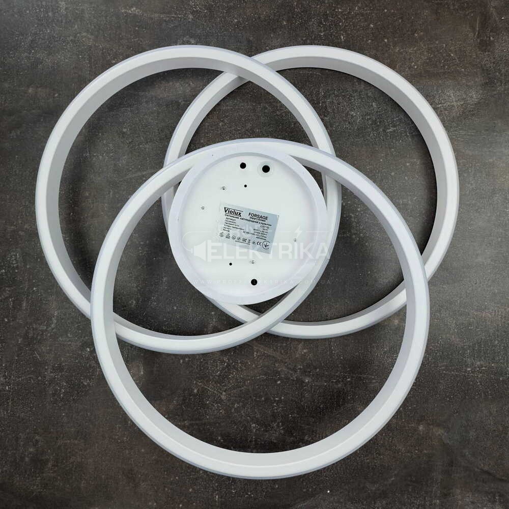 Фото 4 Світильник LED FORSAGE пульт коло 100W 3000-5000K IP20 білий Violux 220775