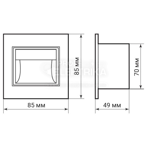 Фото 3 Архитектурный светодиодный накладной светильник Ardero DH1010ARD 3Вт 3000K черный