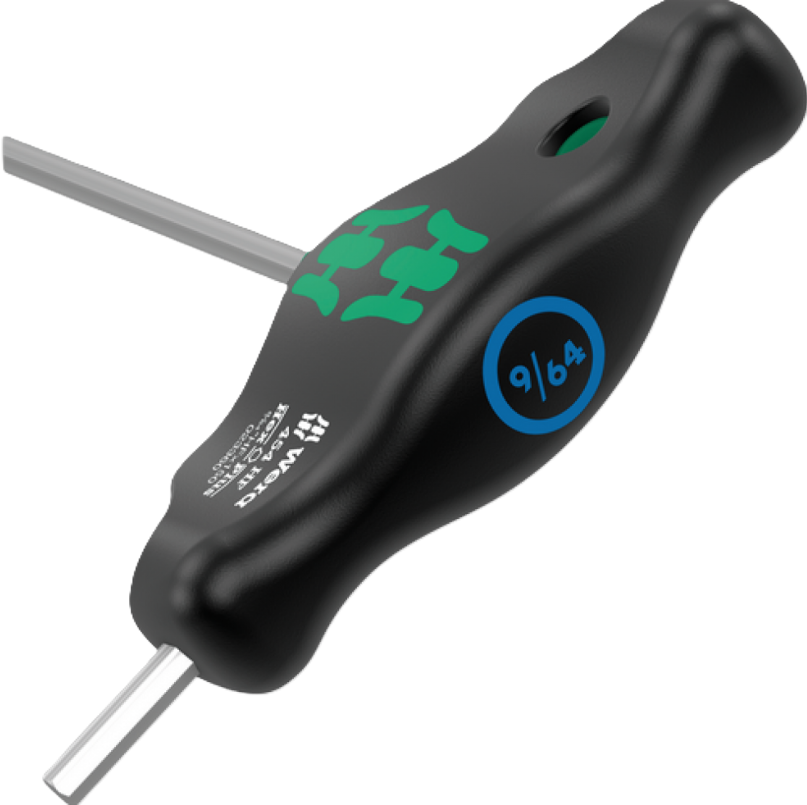 Фото 2 Шестигранна викрутка Wera з поперечною ручкою 454 HF з фіксуючою функцією дюймова 9/64×150 мм 05023360001