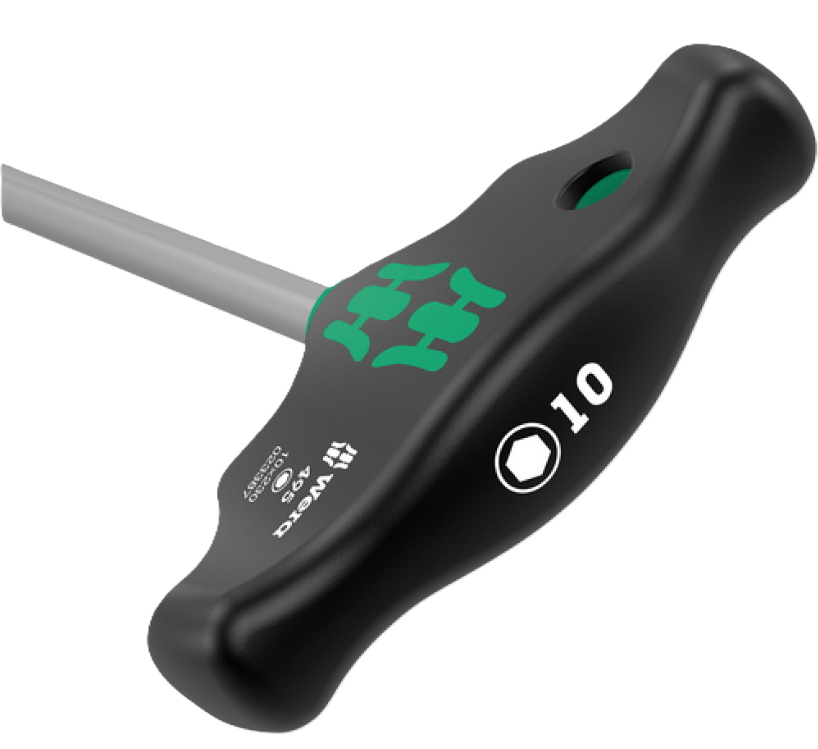 Фото 2 Торцева викрутка Wera 495 з поперечною ручкою 10×230 мм 05023387001