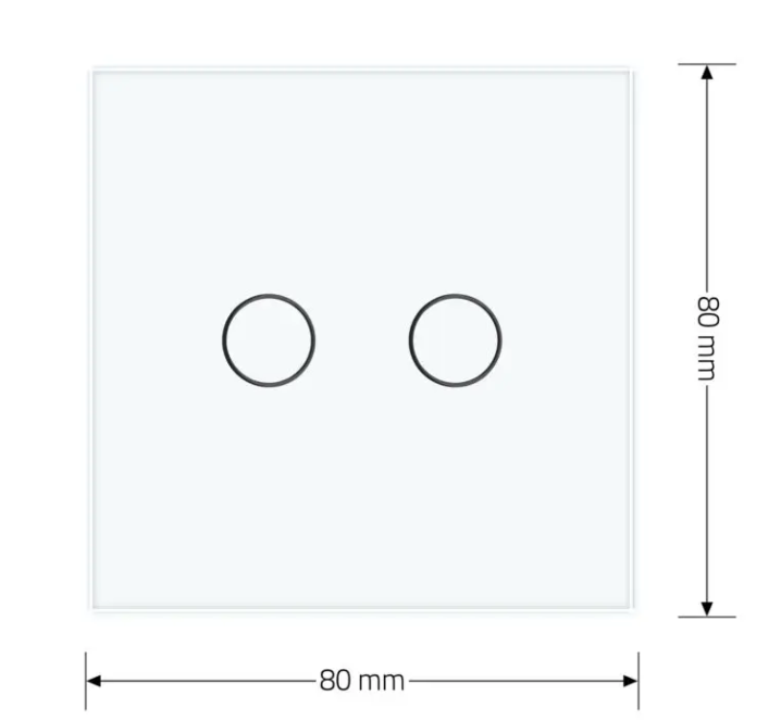 Фото 5 Розумний сенсорний прохідний вимикач Wi-Fi 2 сенсора біле скло Livolo