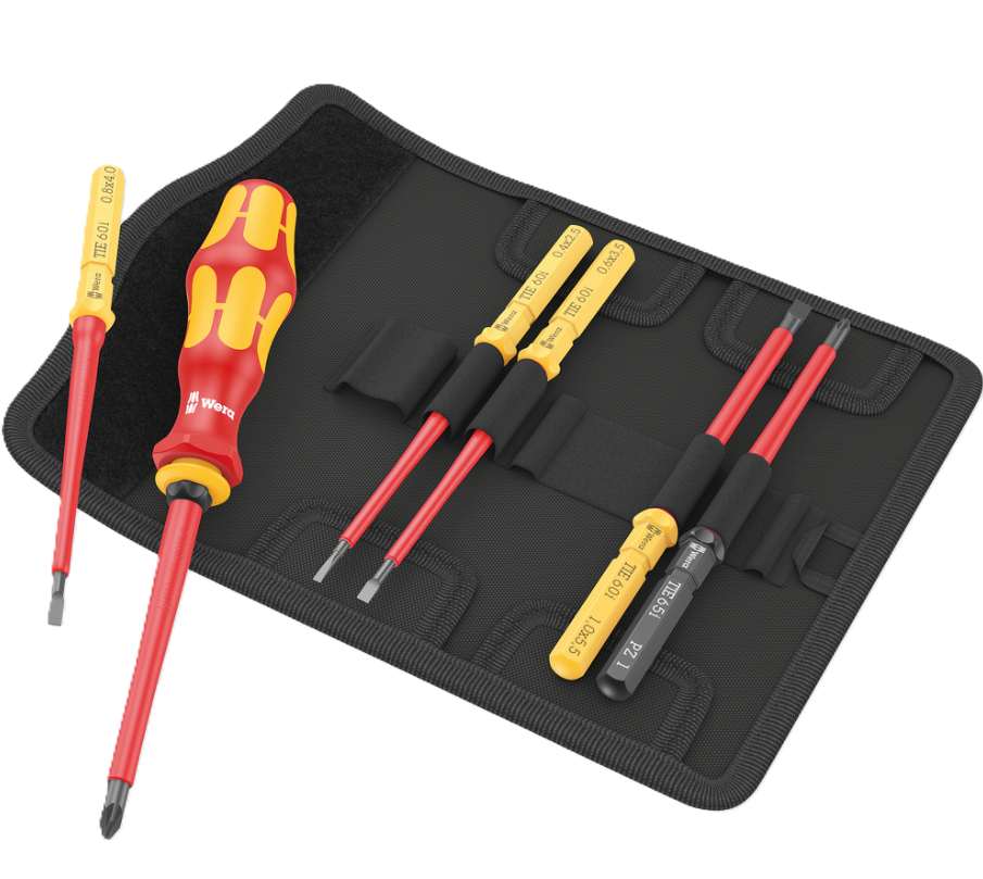 Фото Викрутка зі змінними насадками WERA Kraftform Kompakt VDE 7 Universal 2 TIE Pozidriv PZ 05006601001