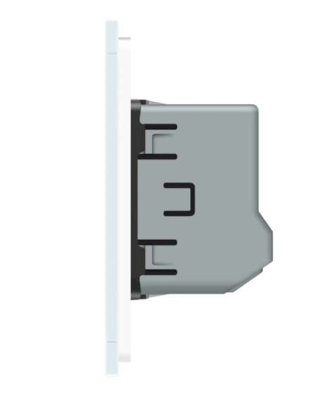 Фото 3 Розумний сенсорний прохідний вимикач EC 1 сенсор біле скло Livolo