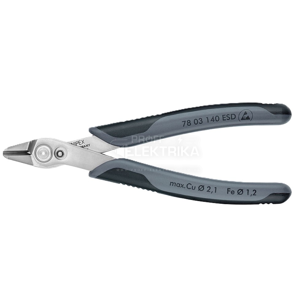 Фото Кусачки Electronic Super Knips XL ESD KNIPEX 78 03 140 ESD