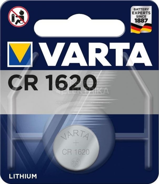 Фото Батарейка Lithium СR 1620 VARTA