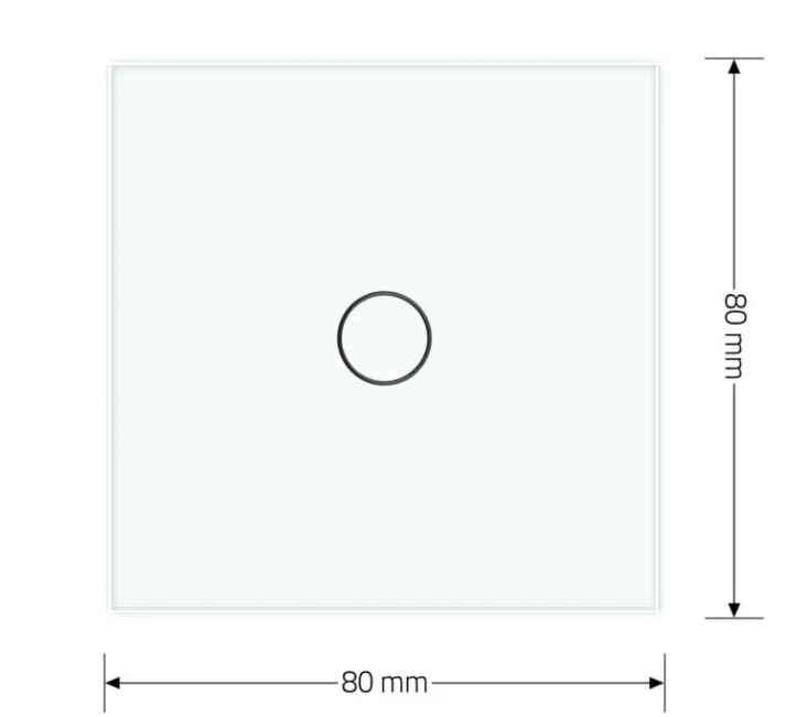 Фото 5 Розумний сенсорний прохідний вимикач Wi-Fi 1 сенсор біле скло Livolo