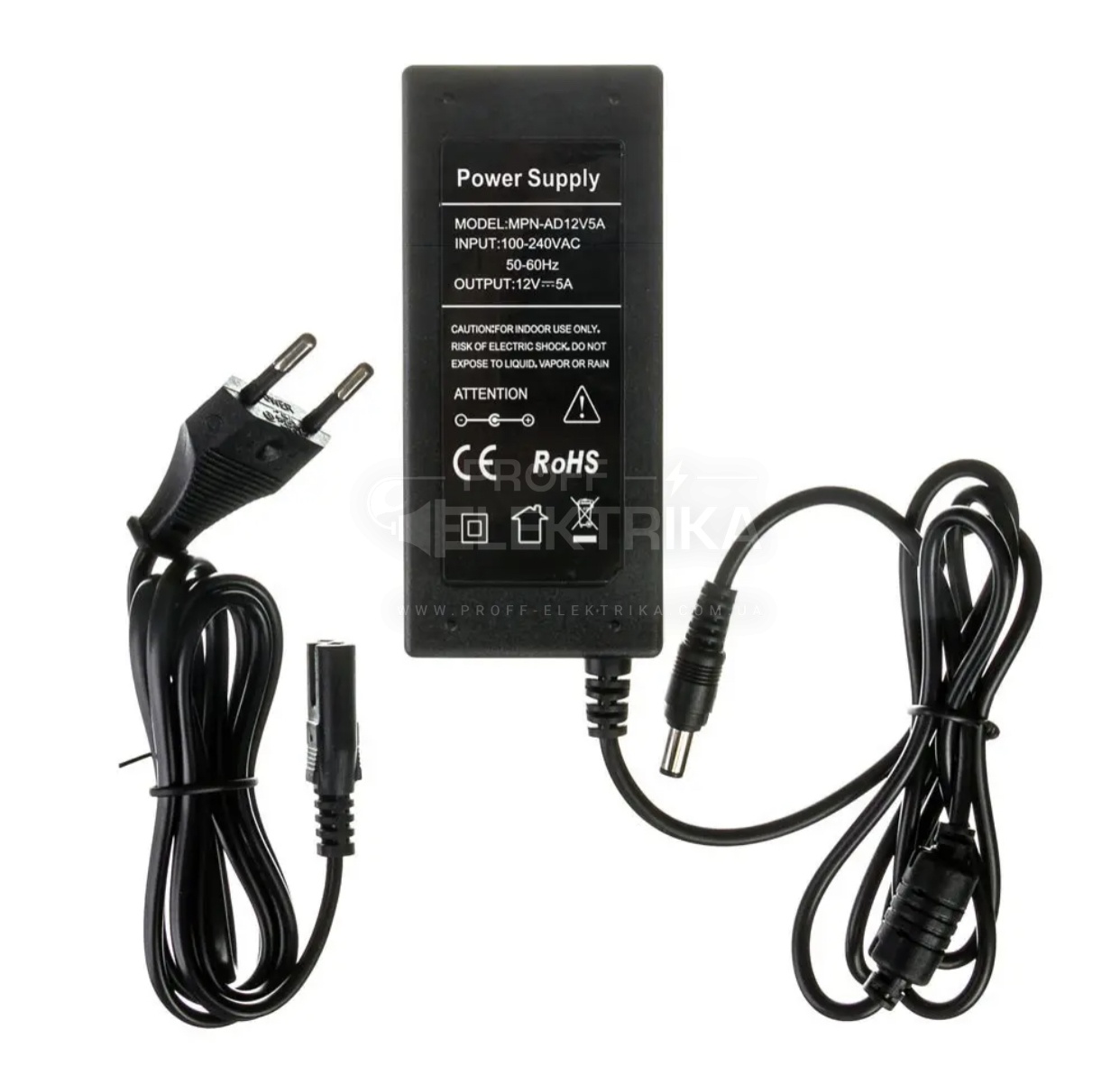 Фото 2 Блок живлення 12V 24W 2A пластик