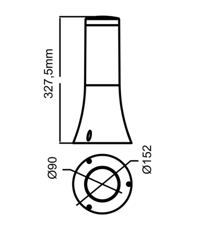 Фото 2 Светильник садово-парковый ORCHID-1 Е27 черный HOROZ ELECTRIC 400-000-121