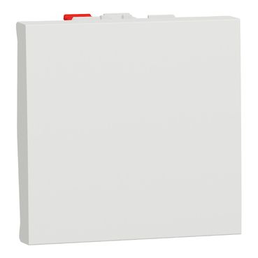 Фото Выключатель одноклавишный кнопка схема 1 10 А 2 модуля Unica New