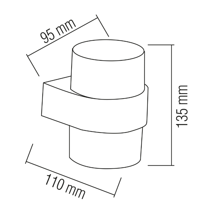 Фото 2 Світильник садово-парковий KING-10/R 10W 4200K чорний HOROZ 076-082-0002-010