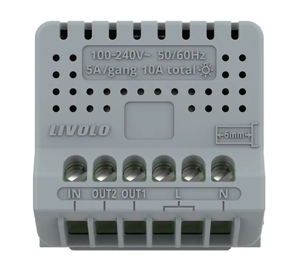 Фото 4 Механизм сенсорный выключатель 2 сенсора для роллет электрокарнизов ворот Livolo