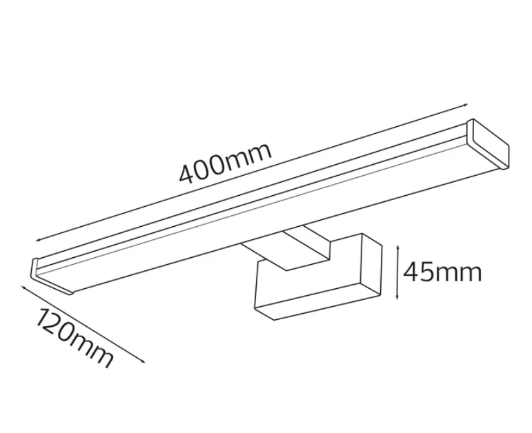 Фото 2 Светодиодная подсветка зеркал-картин LEYLEK-8 Черный HOROZ