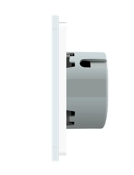 Фото 3 Безконтактний прохідний перехресний вимикач 1 сенсор біле скло Livolo