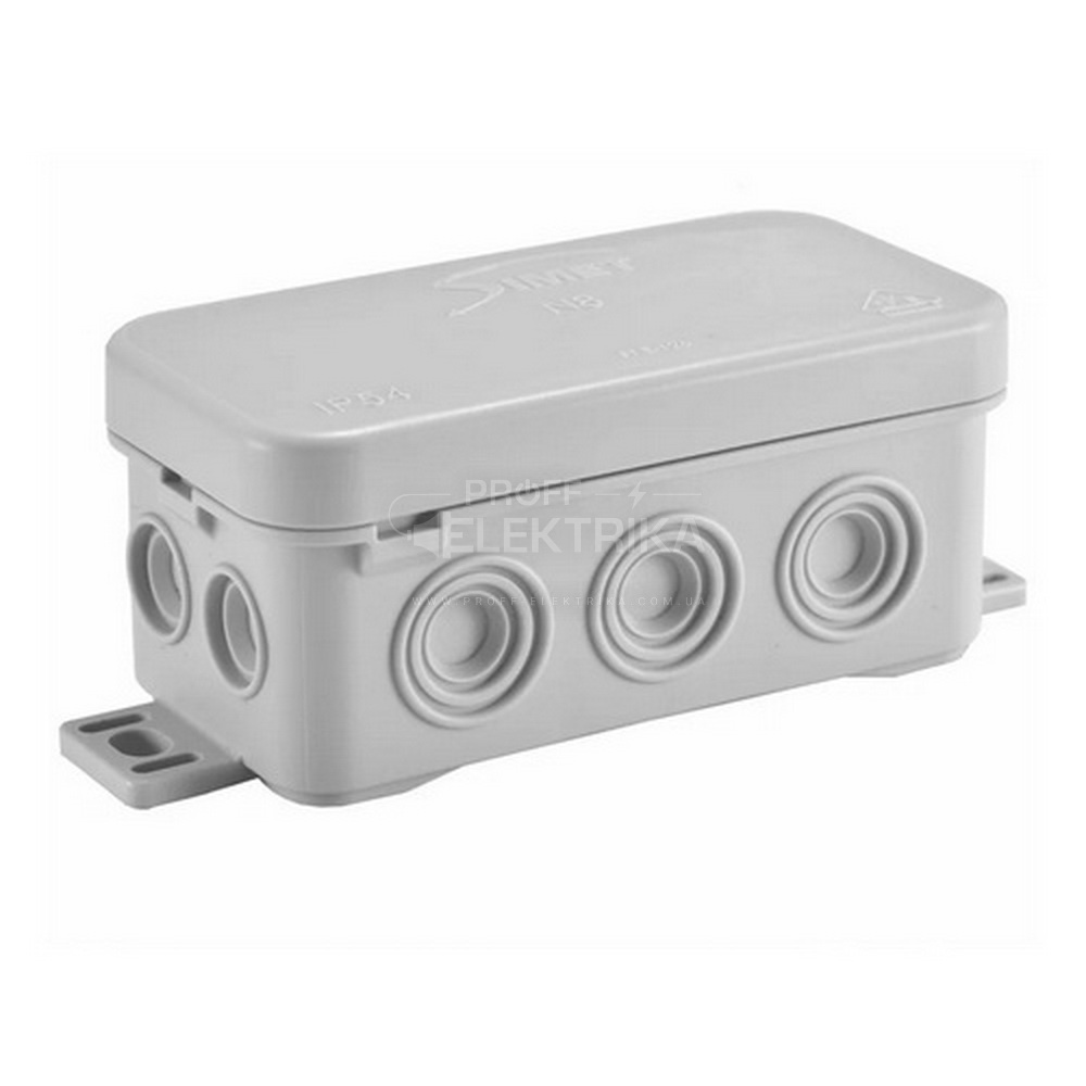 Фото Коробка распределительная прямоугольная 84*45*39 IP54 N8 SIMET