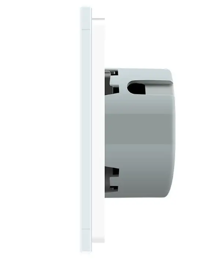 Фото 3 Сенсорний вимикач 4 сенсора 1-2-1 біле скло Livolo