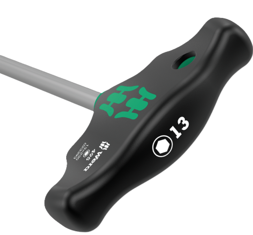 Фото 2 Торцевая отвертка Wera 495 с поперечной ручкой 13×230 мм 05023393001