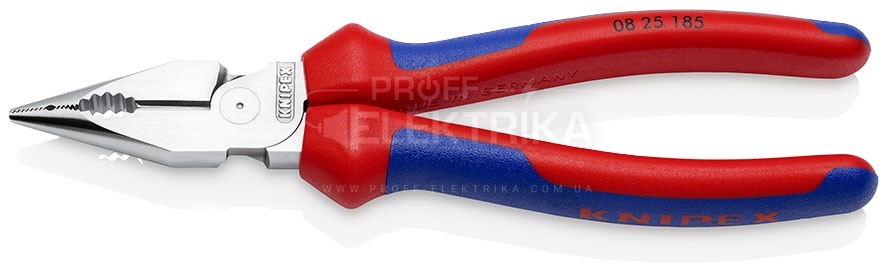 Фото 2 Пассатижи удлиненные KNIPEX 08 25 185 хромированные