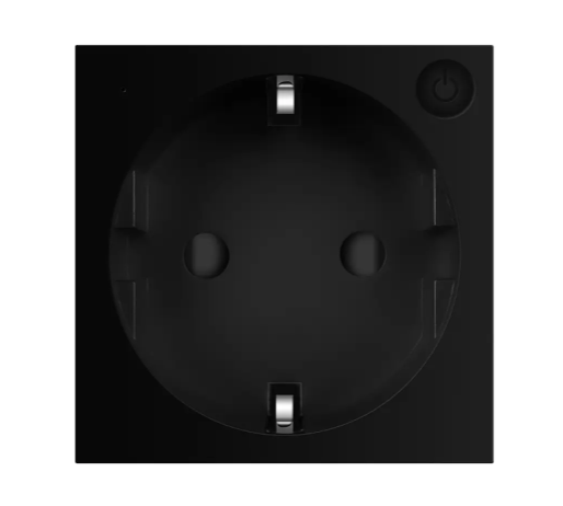 Фото 2 Умный механизм розетка ZigBee с заземлением черный Livolo