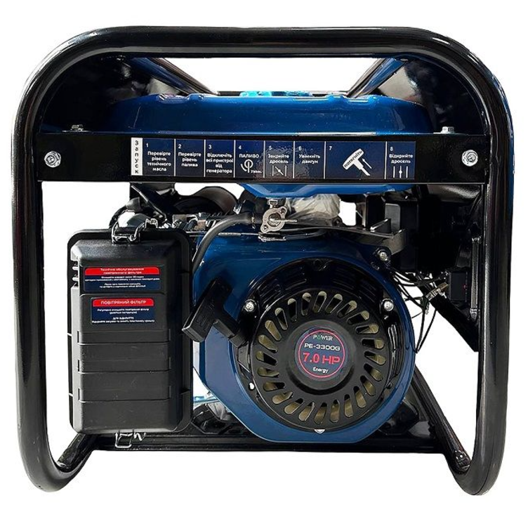 Фото 3 Генератор бензиновый PROFI-TEC PE-3300G 100% медь