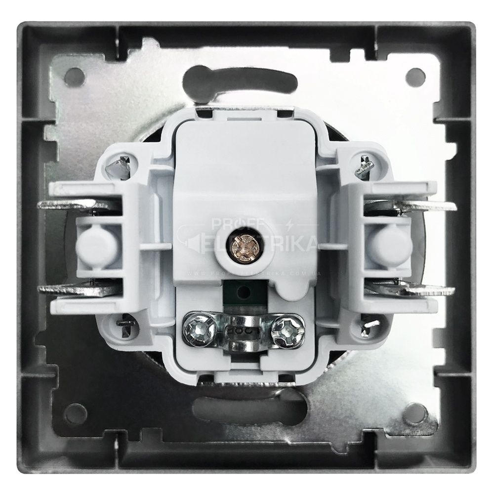 Фото 2 Розетка TV конечная внутренняя черная ARINA