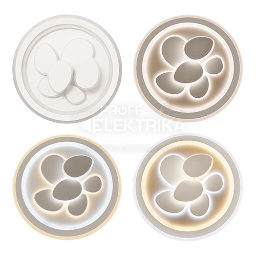 Фото 6 Світильник LED smart OREO пульт 110W 3000-6000K IP20 біле коло Violux 220385