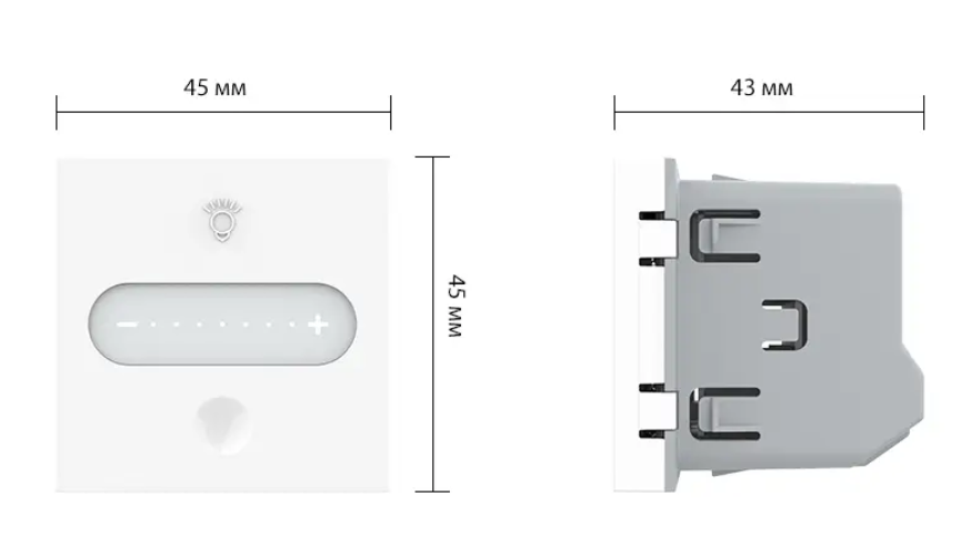 Фото 5 Розумний механізм сенсорний прохідний/перехресний димер Livolo білий ZigBee Livolo