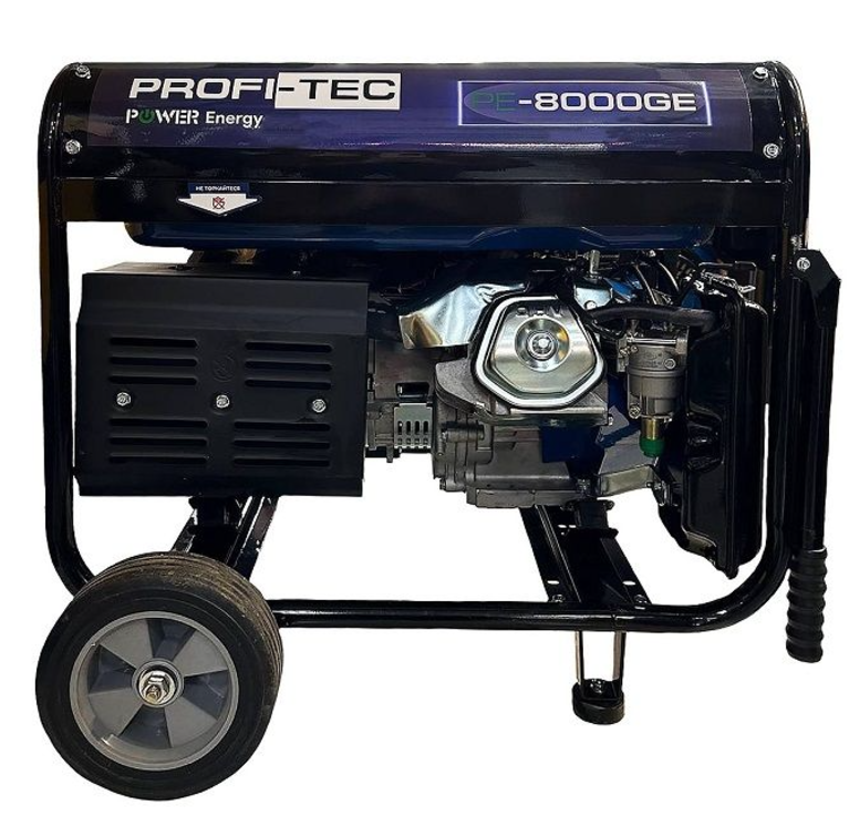 Фото 2 Генератор бензиновый PROFI-TEC PE-8000GE 7,5кВт 100% медь