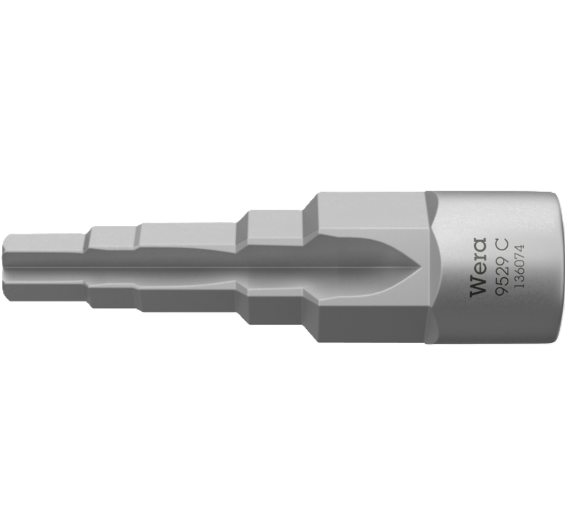 Фото Ступінчастий ключ-насадка для сантехніка WERA 9529 C SB квадрат 1/2 05136074001