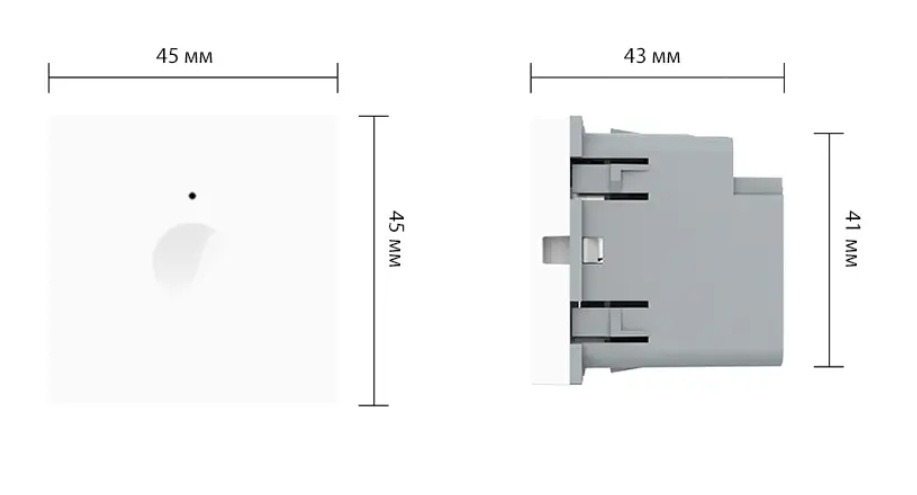 Фото 5 Механізм сенсорний вимикач Sense 1 чорний сенсор Livolo