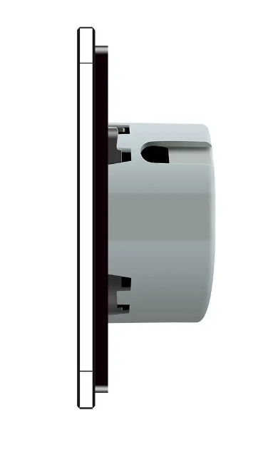 Фото 2 Сенсорний прохідний перехресний вимикач 2 сенсори чорне скло Livolo