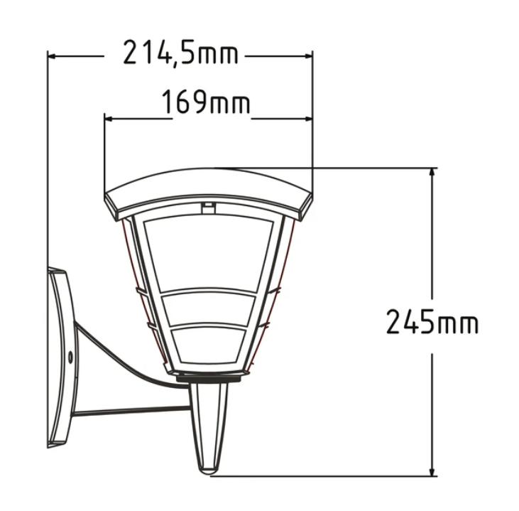 Фото 2 Світильник садово-парковий YONCA-2 чорний HOROZ 400-010-133