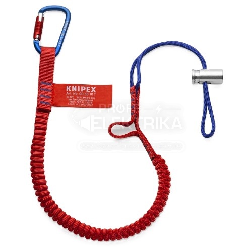 Фото Страхова стропа для інструменту KNIPEX з карабіном 00 50 12 T BK
