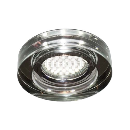 Фото 3 Вбудований світильник Feron 8080-2 під лампу з підсвічуванням срібло