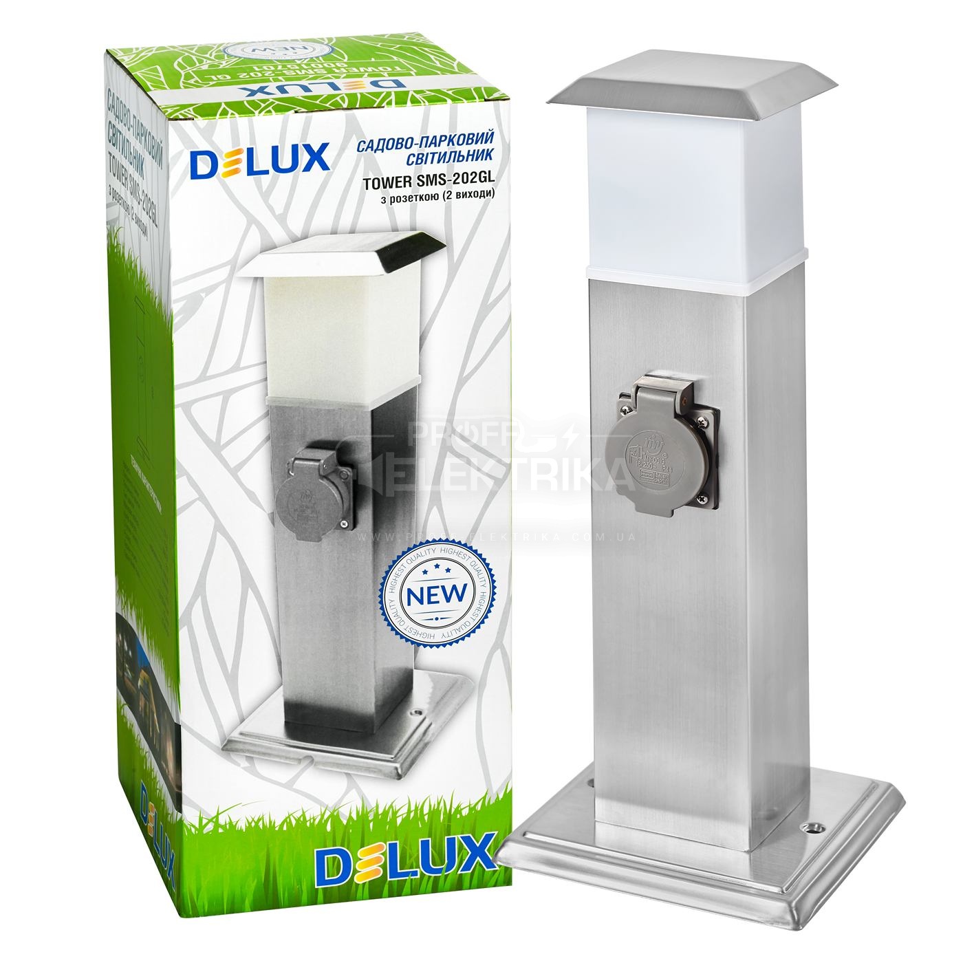 Фото 2 Светильник E14 c розеткой DELUX TOWER