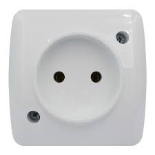 Фото Розетка без заземлення Біла ALSU
