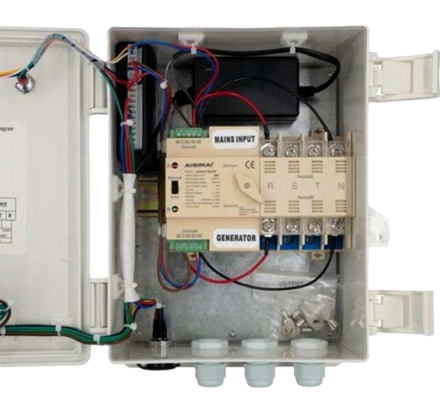 Фото 2 Автоматический ввод резерва автоматика ATS/АВР AISIKAI ASKQ-63A/2P для дизельных генераторов 5кВт – 20 кВт (380В)