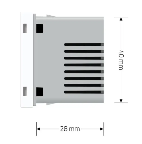 Фото 6 Механизм терморегулятор со встроенным датчиком температуры белый Livolo