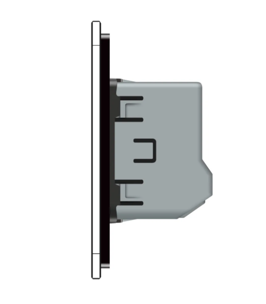 Фото 3 Розумний сенсорний прохідний вимикач EC 2 сенсора чорне скло Livolo