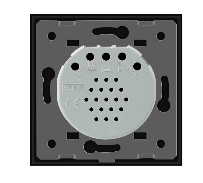 Фото 3 Сенсорний димер 1 сенсор чорне скло Livolo