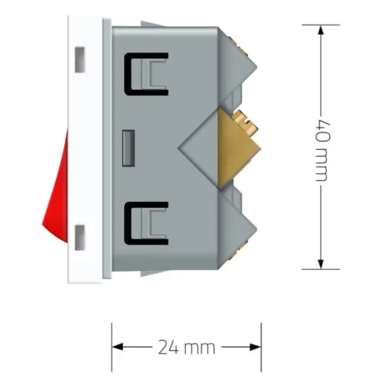 Фото 6 Механизм мастер выключатель 20 ампер белый Livolo