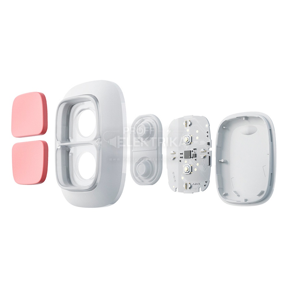 Фото 5 Бездротова екстрена кнопка Ajax DoubleButton біла